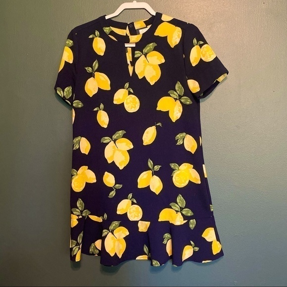 Mud Pie Women’s Dress,‎ Size Small, Lemon & Navy, Like New, Summer Dress - Picture 1 of 8